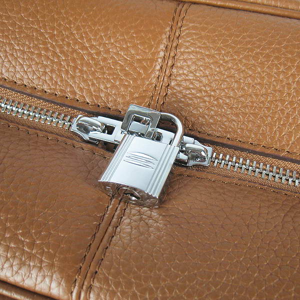 Best Replica Hermes Victoria Cowskin Leather Bags 2010 Coffee H2802 - Click Image to Close